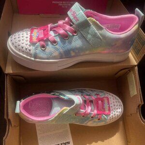 Sketchers Twinkle Toes stormy bright big kids 2